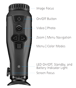 View of ZEISS DTI 3/35 ergonomic controls