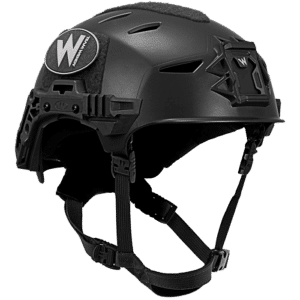 Front view of a black Team Wendy EXFIL LTP Bump Helmet.
